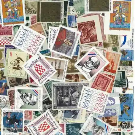 Collection de timbres Croatie oblitérés Prix Choc