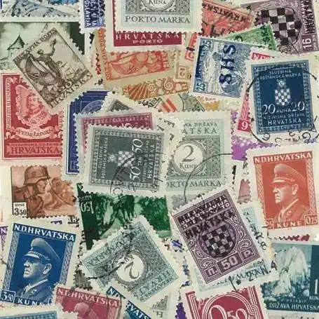 Collection de timbres Croatie Avant 1945 oblitérés Remise
