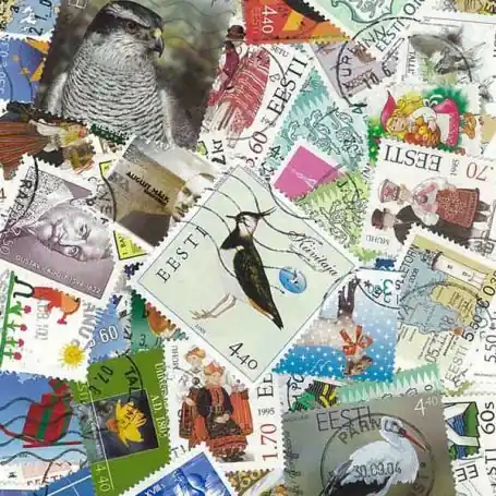 Collection de timbres Estonie oblitérés Artisanat