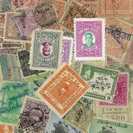Collection de timbres Etats Indiens oblitérés Exclusif