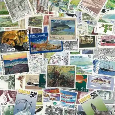 Usine Directe Collection de timbres Feroe oblitérés