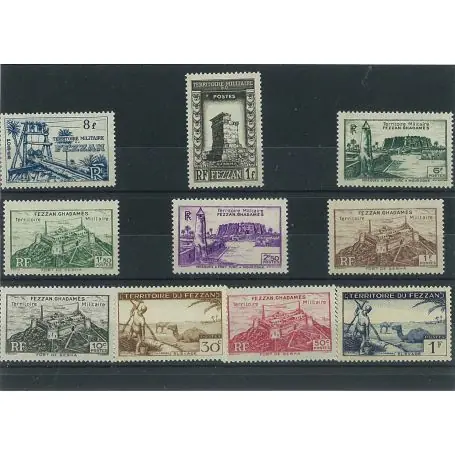 Collection de timbres Fezzan oblitérés Meilleure Qualité