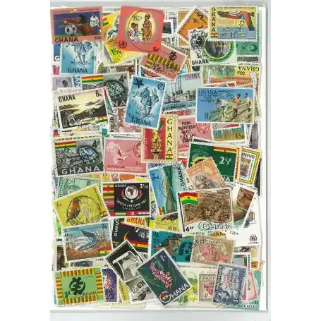 Promotion Saisonnière Collection de timbres Ghana & Cote De L Or oblitérés