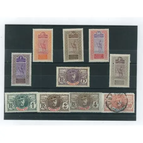 Collection de timbres Haut Senegal Niger oblitérés Commande En Gros