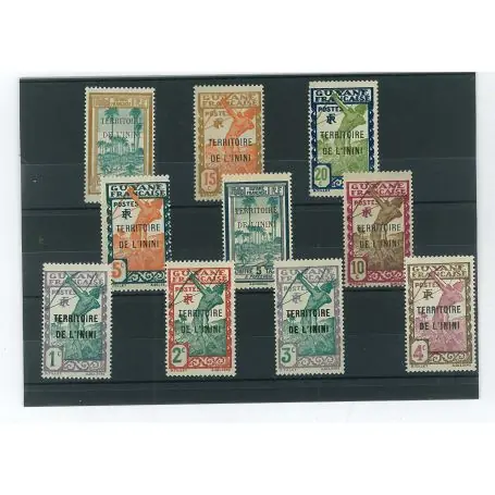 Original Collection de timbres Inini oblitérés