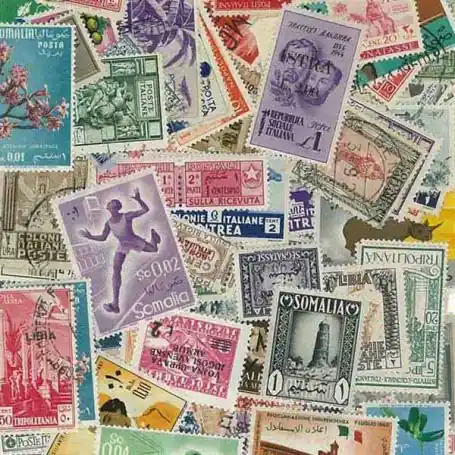 Acheter En Ligne Collection de timbres Italie Colonies oblitérés