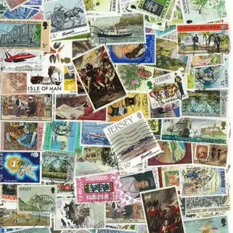 Meilleure Vente Collection de timbres Jersey oblitérés