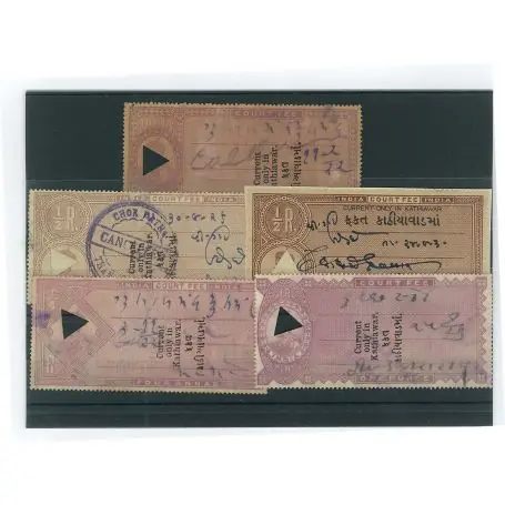 Collection de timbres Kathiawar oblitérés Offre Exclusive
