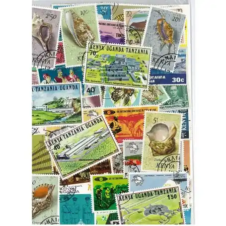 Collection de timbres Kenya /Ouganda oblitérés Certifié