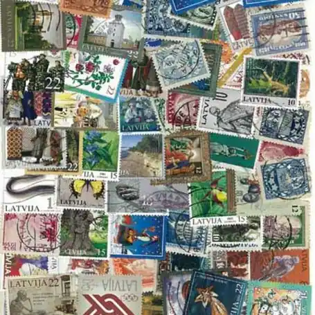 Livraison Mondiale Collection de timbres Lettonie oblitérés