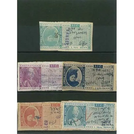 Collection de timbres Limbdi oblitérés Gros Lot