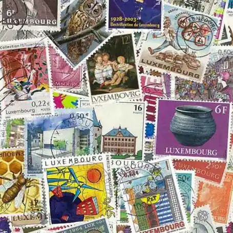 Collection de timbres Luxembourg oblitérés Nouvel Arrivage