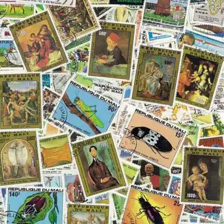 Collection de timbres Mali oblitérés Prix Cassé