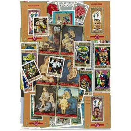 Solde Collection de timbres Manama oblitérés
