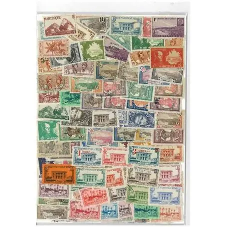 Collection de timbres Martinique oblitérés Quantité Limitée