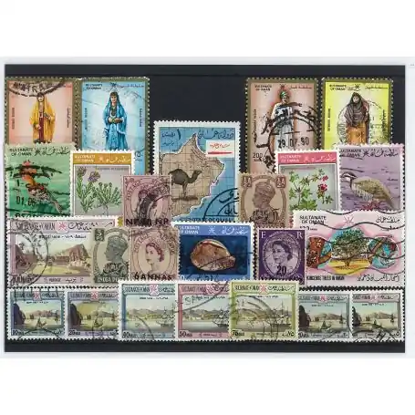 Livraison Express Collection de timbres Mascat Et Oman oblitérés