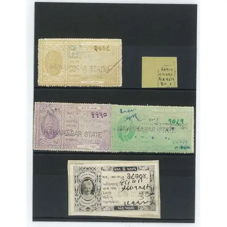 Collection de timbres Nawnagar oblitérés Meilleure Qualité