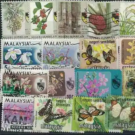Premium Collection de timbres Negri Sembilan oblitérés