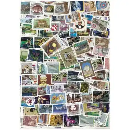 Authentique Collection de timbres Nepal oblitérés