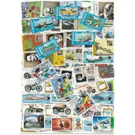 Remise Collection de timbres Nicaragua oblitérés
