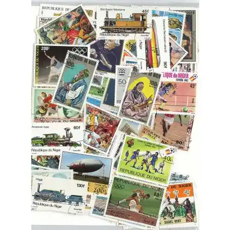 Collection de timbres Niger oblitérés Soldes
