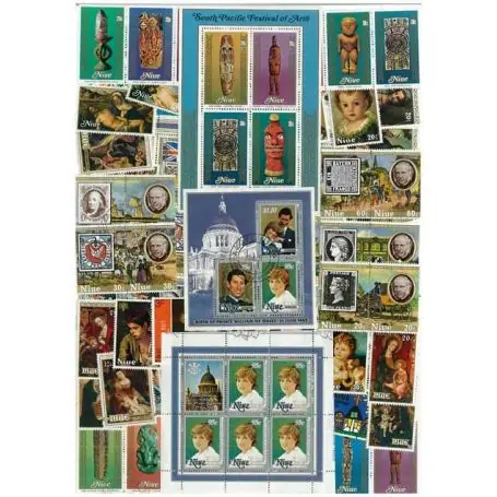 Marque Collection de timbres Niue oblitérés