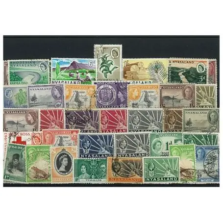 Remise Collection de timbres Nyassaland oblitérés