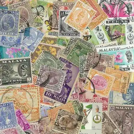 Solde Collection de timbres Perak oblitérés