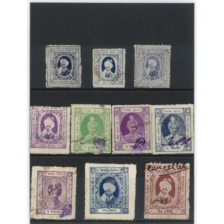 Usine Directe Collection de timbres Rajkot oblitérés