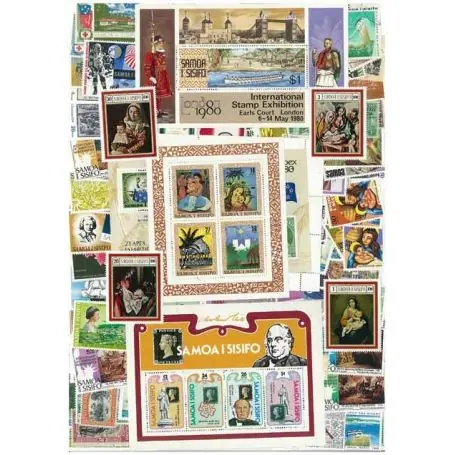 Collection de timbres Samoa oblitérés Authentique