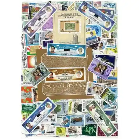 Livraison Gratuite Collection de timbres Seychelles oblitérés