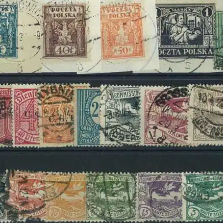Quantité Limitée Collection de timbres Haute Silesie Oberschlesien oblitérés