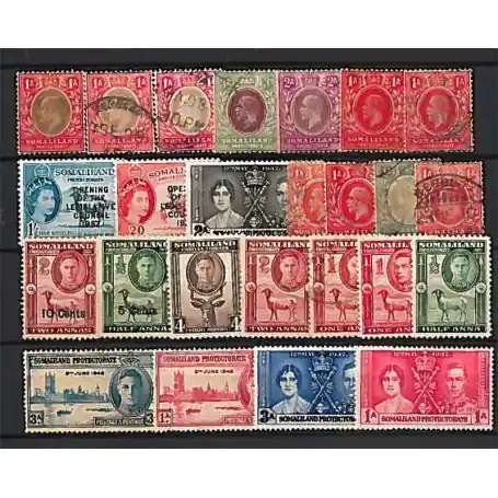 Soldes Collection de timbres Somaliland oblitérés