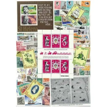 Collection de timbres Ste Helene oblitérés Prix Promo