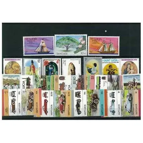 Nouvel Arrivage Collection de timbres Ste Lucie oblitérés