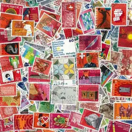 Expédié Aujourd’hui Collection de timbres Suisse oblitérés