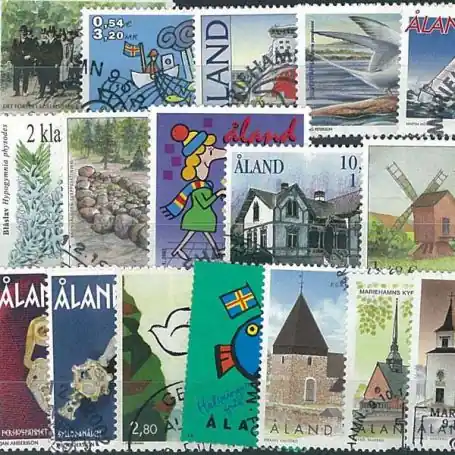 Collection de timbres Aland oblitérés Nouvel Arrivage