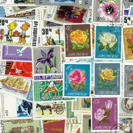 Collection de timbres Albanie oblitérés Prix Promo