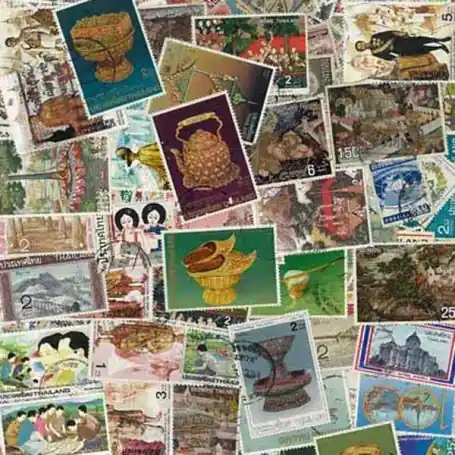 Collection de timbres Thailande oblitérés Authentique