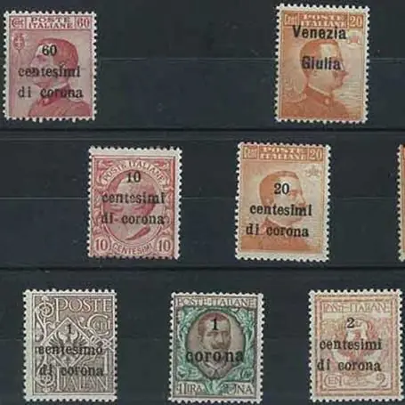 Prix Choc Collection de timbres Trente Trieste oblitérés