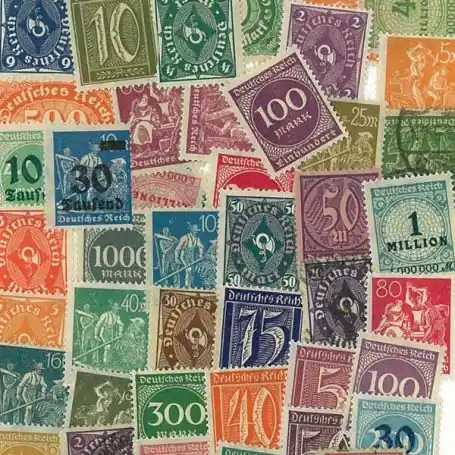 Collection de timbres Allemagne Inflation oblitérés Jusqu’à Épuisement Des Stocks