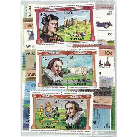 Prix Cassé Collection de timbres Vaitupu oblitérés