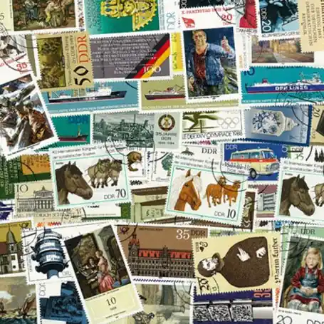 Livraison Gratuite Collection de timbres Allemagne Est oblitérés