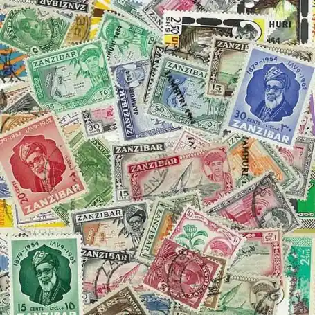 Collection de timbres Zanzibar oblitérés Acheter Direct