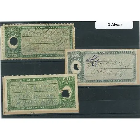 Jusqu’à Épuisement Des Stocks Collection de timbres Alwar oblitérés