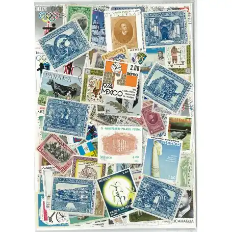 Retour Gratuit Collection de timbres Amerique Centrale oblitérés