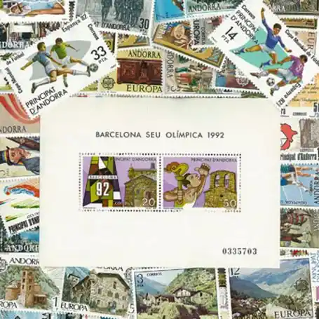 Meilleure Vente Collection de timbres Andorre Espagnol oblitérés