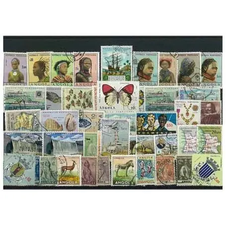 Collection de timbres Angola oblitérés Quantité Limitée