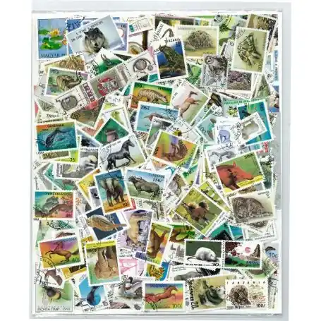 Collection de timbres Animaux oblitérés Certifié
