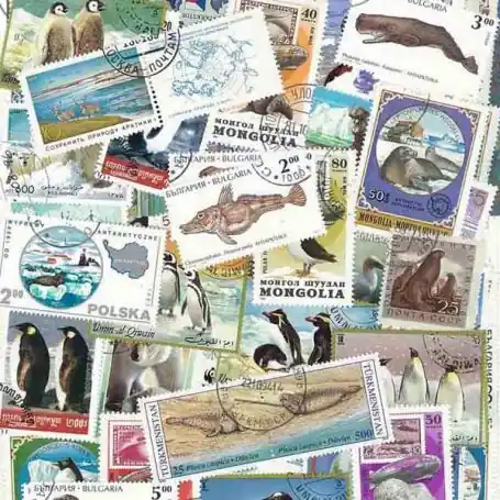 Collection de timbres Animaux Polaires oblitérés Bon Marché